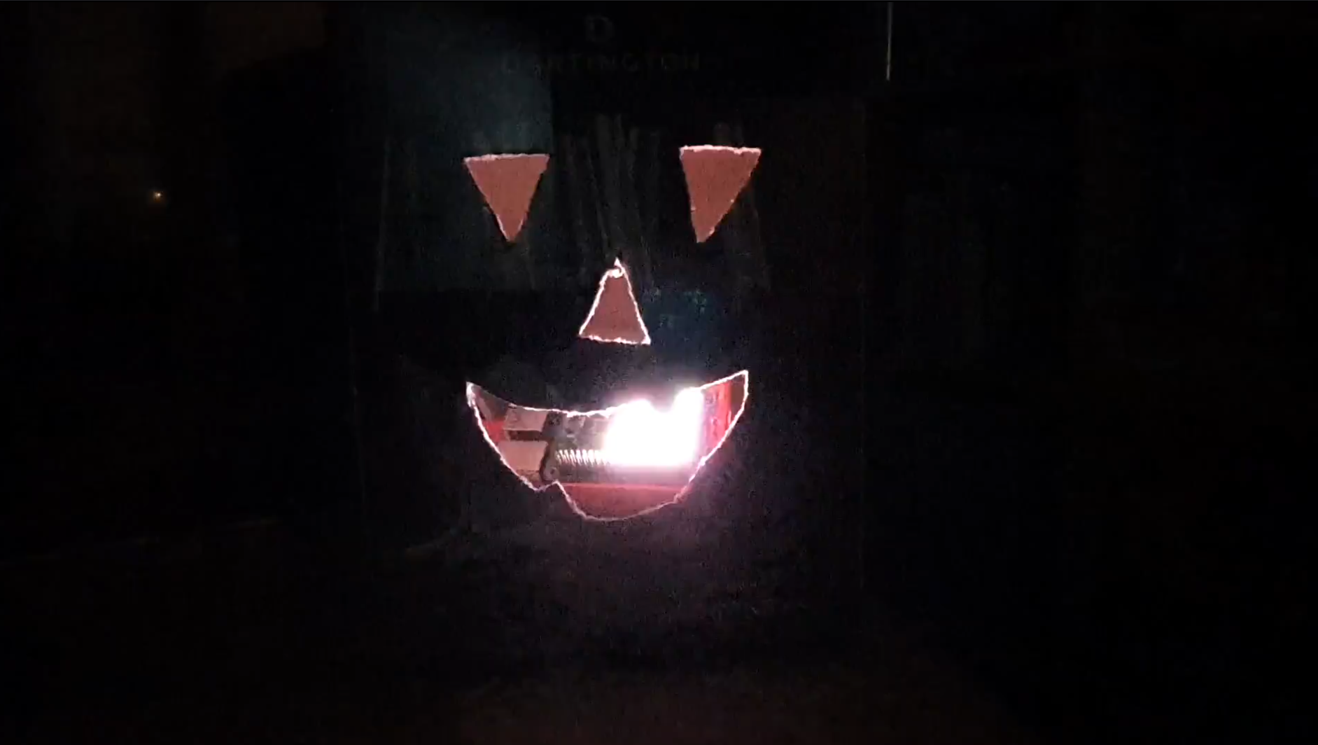 Harry's scary pumpkin project